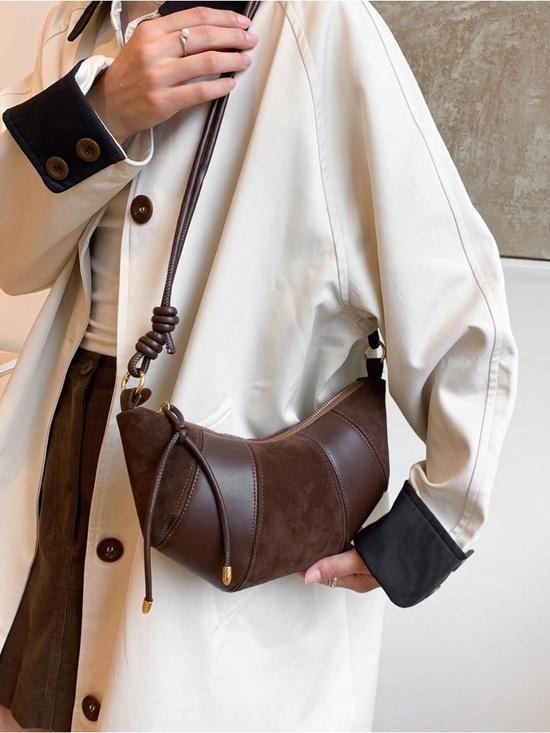 Handbags - Half Moon Leather Bag